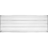 Półka regału o wymiarze 610 x 1520 mm ze stali chromowanej.
Półka Yato przeznaczona do ażurowego regału, doskonale sprawdzającego się w kuchniach, magazynach, sklepach, warsztatach. Wzmocnienie sprawia, że nośność każdej półki wynosi aż 200 kg, a całego regału - 800 kg. Chromowana powierzchnia gwarantuje ochronę przed korozją i uszkodzeniami eksploatacyjnymi, a druciana konstrukcja zapewnia produktom idealną wentylację.
• wysokość półek można swobodnie regulować na słupkach
• półka jest sprzedawana w kompletach po 4 szt
• regał nadaje się do samodzielnego montażu i jest łatwy do utrzymania w czystości
• gotowy regał składa się z 4 półek i 4 słupków - zestawy półek i słupków należy zakupić osobno
• w zestawie znajdują się 4 komplety klipsów montażowych

Informacje:
• nośność: 200 kg
• szerokość: 1520 mm
• głębokość: 610 mm
• grubość drutu: 3,4 mm
• grubość rantu: 4,6 mm
• grubość wzmocnienia półki: 6,1 mm

 | YG-09058, Półka do regału ażurowego 610x1520 mm