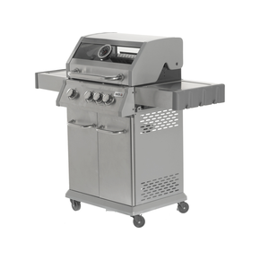 Grill gazowy Yato Itami 3+1 o nowoczesnej stylistyce wykonany ze stali nierdzewnej, wyposażony w żeliwny ruszt o powierzchni 60 x 41,5 cm. Półki boczne oraz pojemna, zamykana szafka ułatwiają przechowywanie niezbędnych akcesoriów. Palnik boczny o mocy 2,2 kW umożliwi gotowanie i podgrzewanie potraw w garnku lub na patelni. Dodatkowym atutem jest miejsce na butlę gazową, pojemnik ze stali nierdzewnej umieszczony w jednej z półek bocznych oraz wbudowany otwieracz do butelek.

Informacje:
• Otwierana szafka ze specjalną kieszenią (otworem) przeznaczonym na przechowywanie w trakcie i po grillowaniu polskiej butlki gazowej 11kg. 
• Pokrywa z termometrem zapewnia szybsze grillowanie oraz osłonę przed wiatrem. Dodatkowo dym z potraw nada im odpowiedni smak i aromat.
• Szybka umieszczona w pokrywie umożliwia podgląd stanu przyrządzanych potraw. Szybka o grubości 6mm odporna na wysoką temperaturę.
• Zapalnik umieszczony w pokrętłach
• Wyjmowany pojemnik na jedzenie - idealna do przechowywania zamarynowanych potraw, odłożenia upieczonych, gorących potraw i utrzymywanie ich temperatury (dodatkowo można owinąć je aluminiową folią)
• Niezawodny, żeliwny ruszt, który szybko się nagrzewa i długo utrzymuje ciepło.
• Kratka podgrzewająca nad rusztem wykonana ze stali nierdzewnej 
• Ilość palników: 3+1, czyli 3 palniki główne ze stali nierdzewnej, każdy o mocy 3kW. 1 palnik boczny o mocy 2,2kW.
• Łączna moc: 11,2kW
• Średnie spalanie gazu*: 814 g/h
• Palnik boczny umożliwia ugotowanie lub podgrzanie zupy, przygotowanie sosów, zagotowanie wody na herbatę. 
• Stalowa misa odporna na działania wysokiej temperatury 
• Półki boczne oraz pojemna, zamykana szafka ułatwią przechowywanie przypraw i niezbędnych akcesoriów.
• 4 obrotowe kółka z hamulcem ułatwią transport grilla.
• 6 wieszaków umieszczonych na półkach bocznych. Idealne do zawieszenia sztućców, ściereczki itp.
• 4 pokrętła z niebieskim światłem LED, które zapalają się po uruchomieniu danego palnika. Oświetlenie m.in ułatwią grillowanie po zmroku - informuje który palnik jest włączony
• Wyprofilowane osłony palnika (aromatyzery) z wycięciami 
• Otwieracz do butelek z boku grilla
• Możliwość wysunięcia płyty ściekowej i umycia poza grillem
• Możliwość dokupienia pokrowca na grilla - model YATO YG-20050
• Możliwość zainstalowania obrotowego rożna elektrycznego do przyrządzania m.in. kurczaka - model YG-20021

*Zużycie maksymalne przy działających wszystkich palnikach

Materiał wykonania: 
• Ruszt: żeliwo
• Kratka podgrzewająca: stal nierdzewna (S/S 430)
• Palnik: stal nierdzewna
• Osłona palnika (aromatyzer): stal pokryta emalią
• Termometr: stal nierdzewna
• Pokrywa: stal nierdzewna (S/S 430), podwójna warstwa
• Misa: stal, malowana na kolor czarny, odporna na wysoką temperaturę
• Uchwyt: stal nierdzewna
• Panel przedni: stal nierdzewna (S/S 430)
• Półki boczne: stal nierdzewna (S/S 430)
• Półki boczne (wieszaki): tworzywo sztuczne, kolor szary
• Szafka przednia (drzwiczki): stal nierdzewna (S/S 430), podwójna warstwa
• Szafka przednia (pozostałe elementy): stal, malowana proszkowo na kolor srebrny
• Szyba: szkło hartowane
• Pojemnik na jedzenie: stal nierdzewna

Wymiary i waga:
• Grill: 122 x 57 x 114cm
• Ruszt żeliwny, żebrowy (3szt) - powierzchnia grzewcza 60 x 41,5 cm, waga 5,4kg
• Okrągły ruszt (ø30cm) wbudowany w ruszt żebrowy. Możliwość wyjęcia okrągłego rusztu i włożenia specjalnej, kamiennej płyty na pizzę (brak w zestawie)
• Kratka podgrzewająca: 70 x 12cm 
• Waga grilla: 38 kg
• Wymiar szyby: 52,5 x 13cm
• Wymiar półki bocznej: 34,5 x 42,5cm
• Wymiar pojemnika na jedzenie: 26,5 x 32,5 x 9,5cm
• UWAGA: brak płyty żeliwnej w zestawie (zdjęcie poglądowe). Możliwość zakupu dwustronnej płyty o wymiarach 22 x 41cm (indeks YG-20020)

STAL NIERDZEWNA S/S 430 należy do wysokogatunkowych stali ferrytycznych. Wysoka zawartość chromu a tym samym wysoka odporność korozyjna pozwala na zastosowanie w produktach o podwyższonym działaniu wody. 

ŻELIWO - wysokowęglowy stop żelaza z węglem (ponad 2,11% węgla). Gwarantuje lepsze parametry termiczne - równomiernie się nagrzewa, doskonale przewodzi temperaturę, długo utrzymuje ciepło. Jest bardzo trwały oraz wysoce odporny na ścieranie i korozję

Zalety grillowania na grillu gazowym:
• WYJĄTKOWY SMAK -wyjątkowy smak otrzymujemy dzięki odparowywaniu z potraw soków i tłuszczy. Kopuła w grillu gazowym zatrzymuje dym i nadaje im aromat
• KONTROLA TEMPERATURY -dzięki pokrętłom, pokrywie, kilku palnikom oraz termometrowi jesteś w stanie dopasować temperaturę do przyrządzanych mięs, warzyw i serów.
• KOMFORT PRACY -W porównaniu do grilli węglowych grillowanie oraz konserwacja będzie dużo łatwiejsza. Po pierwsze dzięki szybkiemu nagrzewaniu się grilla możesz zacząć smażyć już po kilku minutach. Po drugie nie musisz dorzucać węgla, dmuchać i kontrolować wielkości płomienia. Po trzecie czyszczenie grilla gazowego jest znacznie szybsze - m.in. nie wymaga wysypywania popiołu.

Możliwość dokupienia dodatkowych akcesoriów:
• pokrowiec YG-20050
• płyta żeliwna YG-20020
• rożno elektryczne YG-20021
• wąż z reduktorem VOREL 99670 lub 99671

W celach logistycznych grill gazowy zapakowany jest w karton. Panel grilla wraz z pokrywą dostarczony jest w całości, co ułatwia i przyspiesza montaż

Do grilla nie jest dołączony reduktor oraz wąż. | Itami, Grill gazowy 3+1 stal nierdzewna 11,5 kW, z szybą