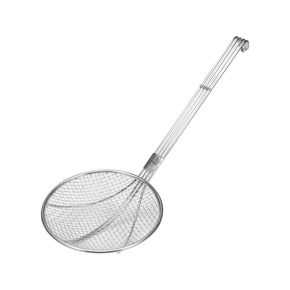 Łyżka cedzakowa Yato. Zewnętrzna średnica cedzaka wynosi 200 mm, natomiast wzmacniana rękojeść z uchwytem o długości 33 cm. Wykonana jest z drutów o grubości 4 mm. Dzięki temu łyżka jest bardzo wytrzymała. Cedzak posiada grube oczka o rozmiarze: 5 mm x 5 mm.
• wykonana jest z wysokiej jakosci stali nierdzewnej 18/8
• chromowana powierzchnia znacznie ułatwia czyszczenie i utrzymanie jej w czystości
• dodatkowo można je myć w zmywarkach

 | YG-00603, Łyżka cedzakowa 200 mm
