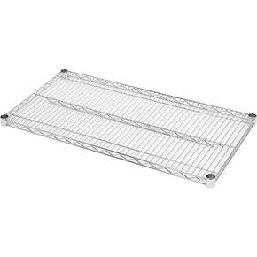 Półka regału o wymiarze 457 x 1210mm ze stali chromowanej.
Półka Yato przeznaczona do ażurowego regału, doskonale sprawdzającego się w kuchniach, magazynach, sklepach, warsztatach. Wzmocnienie sprawia, że nośność każdej półki wynosi aż 200 kg, a całego regału - 800 kg. Chromowana powierzchnia gwarantuje ochronę przed korozją i uszkodzeniami eksploatacyjnymi, a druciana konstrukcja zapewnia produktom idealną wentylację.
• wysokość półek można swobodnie regulować na słupkach
• półka jest sprzedawana w kompletach po 4 szt
• regał nadaje się do samodzielnego montażu i jest łatwy do utrzymania w czystości
• gotowy regał składa się z 4 półek i 4 słupków - zestawy półek i słupków należy zakupić osobno
• w zestawie znajdują się 4 komplety klipsów montażowych

Informacje:
• nośność: 200 kg
• szerokość: 1210 mm
• głębokość: 457 mm
• grubość drutu: 3,4 mm
• grubość rantu: 4,6 mm
• grubość wzmocnienia półki: 6,1 mm

 | YG-09052, Półka do regału ażurowego 457x1210 mm