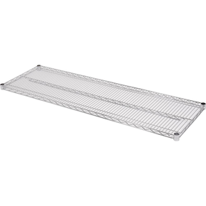 Półka regału o wymiarze 457 x 1520 mm ze stali chromowanej.
Półka Yato przeznaczona do ażurowego regału, doskonale sprawdzającego się w kuchniach, magazynach, sklepach, warsztatach. Wzmocnienie sprawia, że nośność każdej półki wynosi aż 200 kg, a całego regału - 800 kg. Chromowana powierzchnia gwarantuje ochronę przed korozją i uszkodzeniami eksploatacyjnymi, a druciana konstrukcja zapewnia produktom idealną wentylację.
• wysokość półek można swobodnie regulować na słupkach
• półka jest sprzedawana w kompletach po 4 szt
• regał nadaje się do samodzielnego montażu i jest łatwy do utrzymania w czystości
• gotowy regał składa się z 4 półek i 4 słupków - zestawy półek i słupków należy zakupić osobno
• w zestawie znajdują się 4 komplety klipsów montażowych

Informacje:
• nośność: 200 kg
• szerokość: 1520 mm
• głębokość: 457 mm
• grubość drutu: 3,4 mm
• grubość rantu: 4,6 mm
• grubość wzmocnienia półki: 6,1 mm

 | YG-09053, Półka do regału ażurowego 457x1520 mm