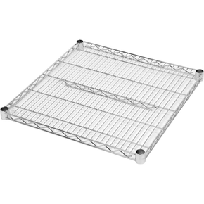 Półka regału o wymiarze 610 x 600 mm ze stali chromowanej.
Półka Yato przeznaczona do ażurowego regału, doskonale sprawdzającego się w kuchniach, magazynach, sklepach, warsztatach. Wzmocnienie sprawia, że nośność każdej półki wynosi aż 200 kg, a całego regału - 800 kg. Chromowana powierzchnia gwarantuje ochronę przed korozją i uszkodzeniami eksploatacyjnymi, a druciana konstrukcja zapewnia produktom idealną wentylację.
• wysokość półek można swobodnie regulować na słupkach
• półka jest sprzedawana w kompletach po 4 szt
• regał nadaje się do samodzielnego montażu i jest łatwy do utrzymania w czystości
• gotowy regał składa się z 4 półek i 4 słupków - zestawy półek i słupków należy zakupić osobno
• w zestawie znajdują się 4 komplety klipsów montażowych

Informacje:
• nośność: 200 kg
• szerokość: 600 mm
• głębokość: 610 mm
• grubość drutu: 3,4 mm
• grubość rantu: 4,6 mm
• grubość wzmocnienia półki: 6,1 mm

 | YG-09054, Półka do regału ażurowego 610x600 mm