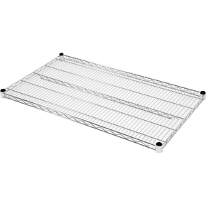 Półka regału o wymiarze 610x906mm ze stali chromowanej.
Półka Yato przeznaczona do ażurowego regału, doskonale sprawdzającego się w kuchniach, magazynach, sklepach, warsztatach. Wzmocnienie sprawia, że nośność każdej półki wynosi aż 200 kg, a całego regału - 800 kg. Chromowana powierzchnia gwarantuje ochronę przed korozją i uszkodzeniami eksploatacyjnymi, a druciana konstrukcja zapewnia produktom idealną wentylację.
• wysokość półek można swobodnie regulować na słupkach
• półka jest sprzedawana w kompletach po 4 szt.
• regał nadaje się do samodzielnego montażu i jest łatwy do utrzymania w czystości
• gotowy regał składa się z 4 półek i 4 słupków - zestawy półek i słupków należy zakupić osobno
• w zestawie znajdują się 4 komplety klipsów montażowych

Informacje:
• nośność: 200 kg
• szerokość: 906 mm
• głębokość: 610 mm
• grubość drutu: 3,4 mm
• grubość rantu: 4,6 mm
• grubość wzmocnienia półki: 6,1 mm

 | YG-09055, Półka do regału ażurowego 610x906 mm
