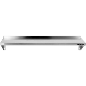 Półka wisząca z rantem marki Yato o wymiarze 900 x 300 x 180 mm
Półki wiszące są niezwykle funkcjonalne i bardzo przydatne niemal w każdej kuchni. Pozwalają dodatkowo wykorzystać przestrzeń tworząc niezwykle przydatne miejsce do przechowywania różnego typu pojemników, przypraw, przyborów kuchennych, itp.
• półki Yato wykonane są z wysokiej jakości stali nierdzewnej, przez co ich czyszczenie jest bardzo łatwe i szybkie
• dodatkowo z tyłu posiadają rant o wysokości 35mm zabezpieczający przed przedostawaniem się zabrudzeń pomiędzy półkę a ścianę

Informacje:
• długość [mm]: 900
• materiał: stal nierdzewna
• szerokość [mm]: 300
• wysokość [mm]: 180

 | YG-09040, Półka wisząca z rantem pojedyncza 900x300x180 mm