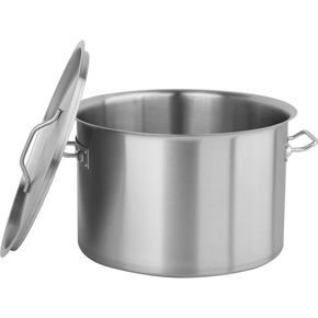 Profesjonalny garnek niski z pokrywką, o wymiarach 36x24 cm oraz pojemności 24l.
Garnek YATO Professional Kitchen Equipment przeznaczony jest do profesjonalnego wykorzystania w branży gastronomicznej. Doskonale nadaje się do przygotowywania wszelkiego rodzaju potraw.
Wykonany jest z wysokiej jakości stali nierdzewnej 201 do użytku w gastronomii.
Specjalna konstrukcja dna kapsułowego rozprowadza ciepło równomiernie po całej powierzchni spodu, co zwiększa stopień wykorzystania ciepła i efektywność gotowania. Przekłada się to bezpośrednio na ich jakość oraz komfort pracy kucharza. Takie rozwiązanie zmniejsza również ryzyko przypalenia potraw.
Wkładka ferromagnetyczna w dnie pozwala na stosowanie garnków YATO na każdym rodzaju kuchenek, takich jak:
• elektryczna
• indukcyjna
• gazowa
• ceramiczna

W garnkach YATO zastosowano wyjątkowo masywne i nienagrzewające się, solidnie zamocowane uchwyty. Gwarantuje to bezpieczeństwo i wieloletnią trwałość użytkowania.
 | YG-00049, Garnek niski z pokrywką 36x24 cm 24 l