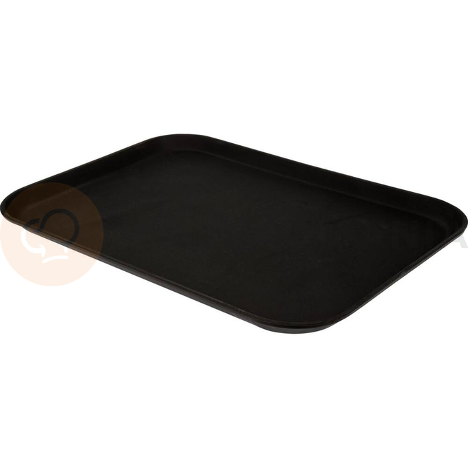 Antypoślizgowa, prostokątna taca kelnerska marki Yato, o wymiarach 560x405 mm.
Antypoślizgowe tace Yato to niezbędne w gastronomii narzędzie pracy kelnerskiej. Do ich produkcji użyto wielowarstwowego włókna szklanego, co gwarantuje dużą sztywność i wytrzymałość mechaniczną.
• klasyczny czarny kolor i estetyczne wykonanie pozwalają na stosowanie ich w hotelach, restauracjach jak i barach
• rant zabezpieczający przed wypadnięciem produktu oraz specjalna antypoślizgowa powierzchnia, zapobiegają przesuwaniu się produktów i zmniejszają ryzyko ich ześlizgnięcia
• tace Yato są łatwe do utrzymania w czystości, dozwolone jest mycie ich ogólnodostępnymi w gastronomii środkami czystości
• mimo, że tace są wodoodporne, niezalecane jest ich mycie w zmywarkach, gdyż agresywne środki czyszczące mogą uszkodzić ich powierzchnie

 | YG-02077, Taca kelnerska antypoślizgowa prostokątna 560x405 mm