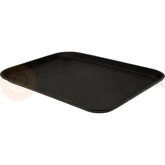 Antypoślizgowa, prostokątna taca kelnerska marki Yato wymiarach 460x355 mm. Antypoślizgowe tace Yato to niezbędne w gastronomii narzędzie pracy kelnerskiej. Do ich produkcji użyto wielowarstwowego włókna szklanego, co gwarantuje dużą sztywność i wytrzymałość mechaniczną.
• klasyczny czarny kolor i estetyczne wykonanie pozwalają na stosowanie ich w hotelach, restauracjach jak i barach
• rant zabezpieczający przed wypadnięciem produktu oraz specjalna antypoślizgowa powierzchnia, zapobiegają przesuwaniu się produktów i zmniejszają ryzyko ich ześlizgnięcia

Tace Yato są łatwe do utrzymania w czystości. Dozwolone jest mycie ich ogólnodostępnymi w gastronomii środkami czystości. Mimo, że tace są wodoodporne, niezalecane jest ich mycie w zmywarkach, gdyż agresywne środki czyszczące mogą uszkodzić ich powierzchnie.
Parametry:
• wymiary (DxSxW) [cm]: 46 x 35,5

 | YG-02075, Taca kelnerska antypoślizgowa prostokątna 460x355 mm