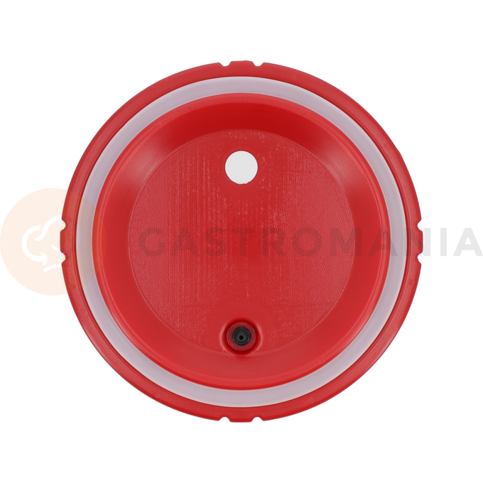 Pojemność: 15 l
Średnica zewnętrzna: 335 mm
Średnica wewnętrzna: 280 mm
Wysokość zewnętrzna: 300 mm
Wysokość wewnętrzna: 240 mm
Materiał zbiornika: stal nierdzewna
Materiał obudowy: PE
Podwójne ściany: tak
Uchwyt: x2
Zatrzaski: x4
Zawór dekompresyjny: tak
Uszczelka silikonowa: tak
Izolacja termiczna: tak
Wzrost temperatury: 4 h: -3~0 ˚C
Spadek temperatury: 4 h: 85~80 ˚C
Możliwość piętrowania: tak, o tej samej pojemności
Łatwe czyszczenie: tak
Odporność na uszkodzenia mechaniczne: tak
Odporność na działanie kwasów organicznych i detergentów: tak | YG-09231, Termos transportowy okrągły z kranikiem 15 l