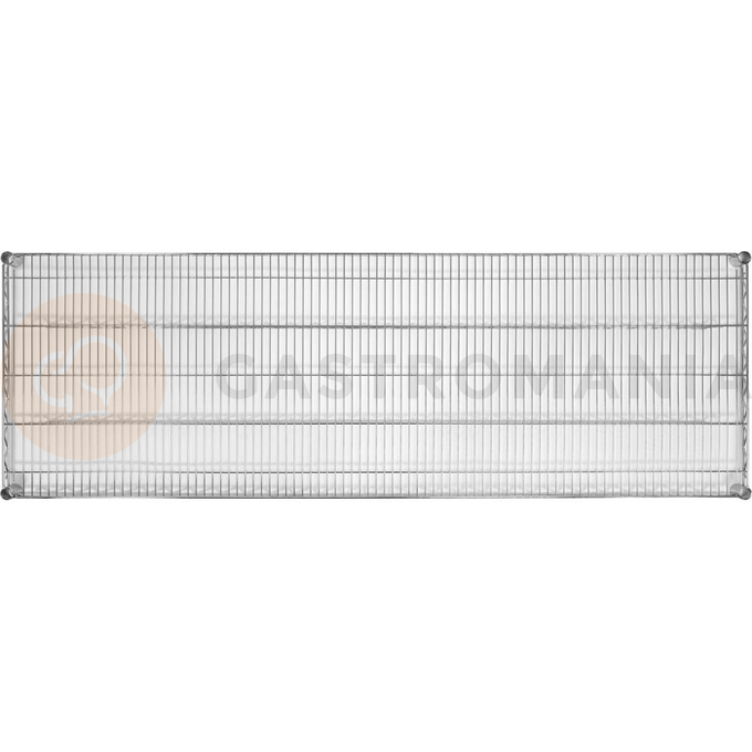 Półka regału o wymiarze 610 x 1820 mm ze stali chromowanej.
Półka Yato przeznaczona do ażurowego regału, doskonale sprawdzającego się w kuchniach, magazynach, sklepach, warsztatach. Wzmocnienie sprawia, że nośność każdej półki wynosi aż 200 kg, a całego regału - 800 kg. Chromowana powierzchnia gwarantuje ochronę przed korozją i uszkodzeniami eksploatacyjnymi, a druciana konstrukcja zapewnia produktom idealną wentylację.
• wysokość półek można swobodnie regulować na słupkach
• półka jest sprzedawana w kompletach po 4 szt.
• regał nadaje się do samodzielnego montażu i jest łatwy do utrzymania w czystości
• gotowy regał składa się z 4 półek i 4 słupków - zestawy półek i słupków należy zakupić osobno
• w zestawie znajdują się 4 komplety klipsów montażowych

Informacje:
• nośność: 200 kg
• szerokość: 1820 mm
• głębokość: 610 mm
• grubość drutu: 3,4 mm
• grubość rantu: 4,6 mm
• grubość wzmocnienia półki: 6,1 mm

 | YG-09059, Półka do regału ażurowego 610x1820 mm