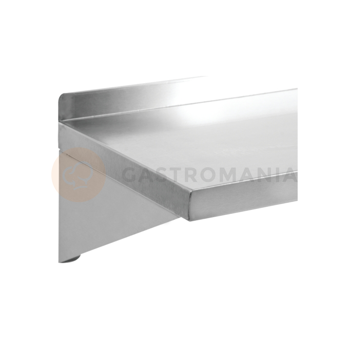 Półka wisząca z rantem marki Yato o wymiarze 1200 x 300 x 180 mm
Półki wiszące są niezwykle funkcjonalne i bardzo przydatne niemal w każdej kuchni. Pozwalają dodatkowo wykorzystać przestrzeń tworząc niezwykle przydatne miejsce do przechowywania różnego typu pojemników, przypraw, przyborów kuchennych, itp.
• półki Yato wykonane są z wysokiej jakości stali nierdzewnej, przez co ich czyszczenie jest bardzo łatwe i szybkie
• dodatkowo z tyłu posiadają rant o wysokości 35mm zabezpieczający przed przedostawaniem się zabrudzeń pomiędzy półkę a ścianę

Informacje:
• Długość [mm]: 1200
• Materiał: stal nierdzewna
• Szerokość [mm]: 300 
• Wysokość [mm]: 180

 | YG-09041, Półka wisząca z rantem pojedyncza 1200x300x180 mm