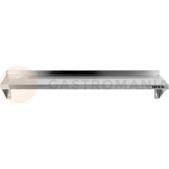 Półka wisząca z rantem marki Yato o wymiarze 900 x 300 x 180 mm
Półki wiszące są niezwykle funkcjonalne i bardzo przydatne niemal w każdej kuchni. Pozwalają dodatkowo wykorzystać przestrzeń tworząc niezwykle przydatne miejsce do przechowywania różnego typu pojemników, przypraw, przyborów kuchennych, itp.
• półki Yato wykonane są z wysokiej jakości stali nierdzewnej, przez co ich czyszczenie jest bardzo łatwe i szybkie
• dodatkowo z tyłu posiadają rant o wysokości 35mm zabezpieczający przed przedostawaniem się zabrudzeń pomiędzy półkę a ścianę

Informacje:
• długość [mm]: 900
• materiał: stal nierdzewna
• szerokość [mm]: 300
• wysokość [mm]: 180

 | YG-09040, Półka wisząca z rantem pojedyncza 900x300x180 mm