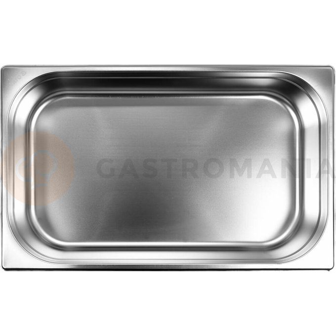 Profesjonalny pojemnik GN marki YATO ze stali nierdzewnej o wymiarach GN 1/1, 100 mm, pojemność 12,5 l.
Pojemniki gastronomiczne YATO Proffesional Kitchen Equipment, przeznaczone są do profesjonalnego wykorzystania w placówkach żywienia zbiorowego. Wyprodukowano je z najwyższej jakości stali nierdzewnej typu 201, o matowej i gładkiej powierzchni, zgodnie ze standaryzacją GASTRO NORM PN-EN 631-1:1996. Pojemniki GN służą do przechowywania żywności w warunkach chłodniczych i mroźniczych - do -40°C. Idealnie nadają się również do wykorzystania w zakresie wyższych temperatur - do 300°C. Dzięki temu można je używać w technologii pieców konwekcyjno-parowych. Charakteryzuje je podwyższona odporność na uszkodzenia mechaniczne oraz działanie kwasów organicznych i detergentów. Właśnie dlatego, nadają się do mycia w zmywarkach oraz są odporne na intensywne szorowanie powierzchni. Szczególną uwagę przyłożono do detali, takich jak zaokrąglone naroża czy gładkie ranty, które zapewniają wysoki poziom bezpieczeństwa oraz higieny użytkowania. Dodatkowe przetłoczenie na obwodzie każdego pojemnika wzmacnia jego konstrukcję, zabezpieczając go przed zagnieceniami powstałymi podczas eksploatacji i umożliwia piętrowe składowanie.
 | YG-00253, Pojemnik gastronomiczny ze stali nierdzewnej GN 1/1 100 mm 12,5 l