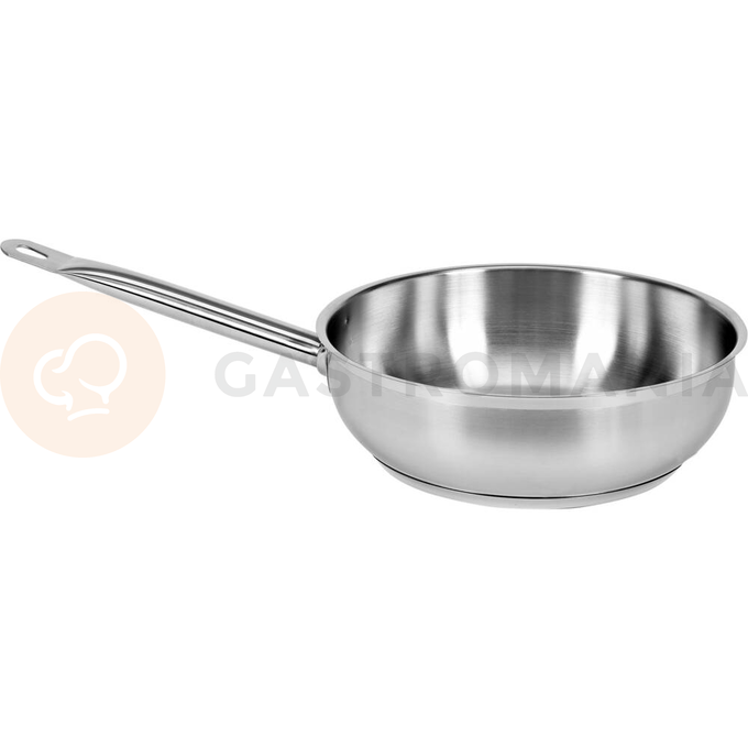 Profesjonalny rondel do sosów, o wymiarach 24x7,5 cm oraz pojemności 3,4 l.

Rondel do sosów YATO Professional Kitchen Equipment przeznaczony jest do profesjonalnego wykorzystania w branży gastronomicznej. Doskonale nadaje się do przygotowywania wszelkiego rodzaju sosów.

Wykonany jest z wysokiej jakości stali nierdzewnej 21/0, opracowanej specjalnie do użytku w gastronomii. Najważniejszą zaletą rondli wykonanych z tego rodzaju stali jest przewodzenie ciepła aż o 30% większe w porównaniu ze standardowymi rondlami wykonanymi ze stali 304. Charakteryzuje je również podwyższona odporność na uszkodzenia mechaniczne oraz działanie kwasów organicznych i detergentów. Właśnie dlatego, nadają się do mycia w zmywarkach oraz są odporne na intensywne szorowanie powierzchni.

Co ważne, rondle wykonane ze stali typu 21/0 nie zawierają szkodliwych dla zdrowia ludzkiego manganu i niklu.

Specjalna konstrukcja dna kapsułowego rozprowadza ciepło równomiernie po całej powierzchni spodu, co zwiększa stopień wykorzystania ciepła i efektywność gotowania. Przekłada się to bezpośrednio na ich jakość oraz komfort pracy kucharza. Takie rozwiązanie zmniejsza również ryzyko przypalenia potraw.

Wkładka ferromagnetyczna w dnie pozwala na stosowanie rondli YATO na każdym rodzaju kuchenek, takich jak:
• elektryczna
• indukcyjna
• gazowa
• ceramiczna
Boczne ściany rondla są wykonane z grubej stali, utrzymującej temperaturę dłużej niż standardowe naczynia ze stali typu 304.

W rondlach YATO zastosowano wyjątkowo masywne i nienagrzewające się, solidnie zamocowane uchwyty. Gwarantuje to bezpieczeństwo i wieloletnią trwałość użytkowania.
Przeznaczony do profesjonalnego wykorzystania w branży gastronomicznej. Doskonale nadaje się do gotowania wszelkiego rodzaju potraw.

 | YG-00081, Rondel do sosów ze stali nierdzewnej 24 cm 3,4 l