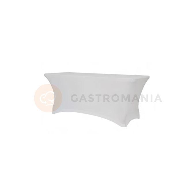 Pokrowiec elastyczny na stół cateringowy biały 740x760x1800 mm | OLKA, XL 180