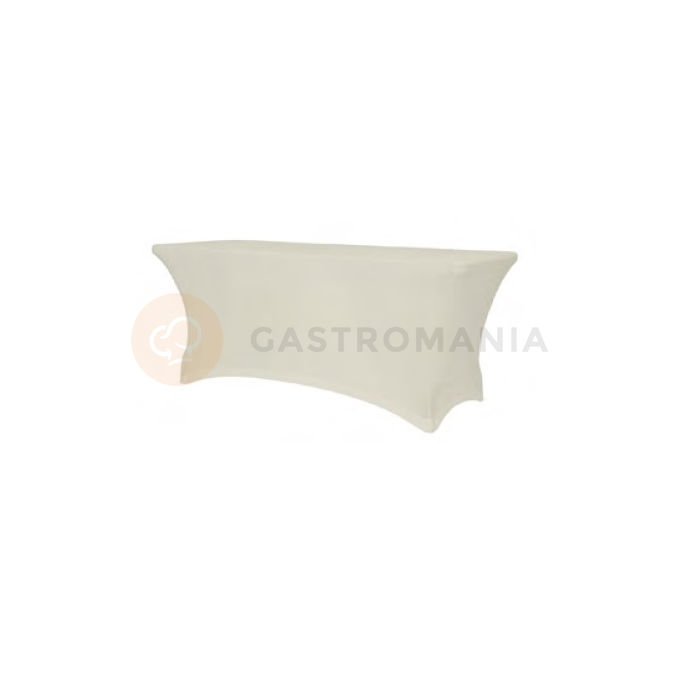 Pokrowiec elastyczny na stół cateringowy ecru 740x910x1800 mm | OLKA, XXL 180