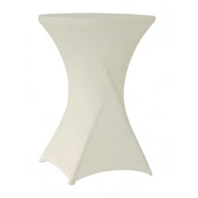Pokrowiec elastyczny na stół cateringowy ecru 800x1100 mm | OLKA, Coctail 80