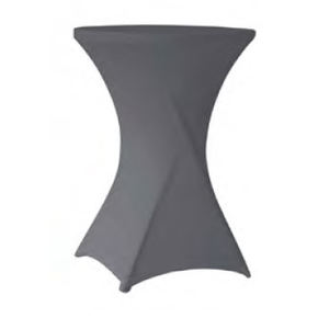 Pokrowiec elastyczny na stół cateringowy szary 800x1100 mm | OLKA, Coctail 80