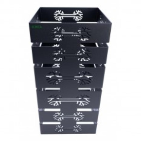Kolumna tree stal czarny mat strukturalny 22x22x43,5 cm | HORECA SERVICE, HS Design