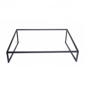 Podstawa qubik stal czarny mat strukturalny 12x12x10 cm | HORECA SERVICE, HS Design