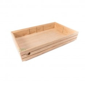 Skrzynka drewniana dąb neutralny GN 1/1 8,5 cm | HORECA SERVICE, HS Design