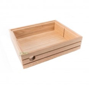 Skrzynka drewniana dąb neutralny GN 1/2 8,5 cm | HORECA SERVICE, HS Design