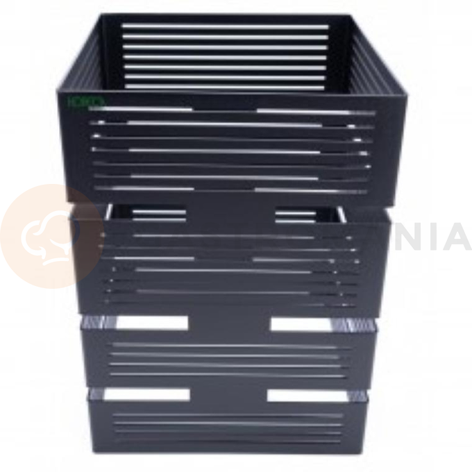 Kolumna quadro stal czarny mat strukturalny 22x22x30 cm | HORECA SERVICE, HS Design