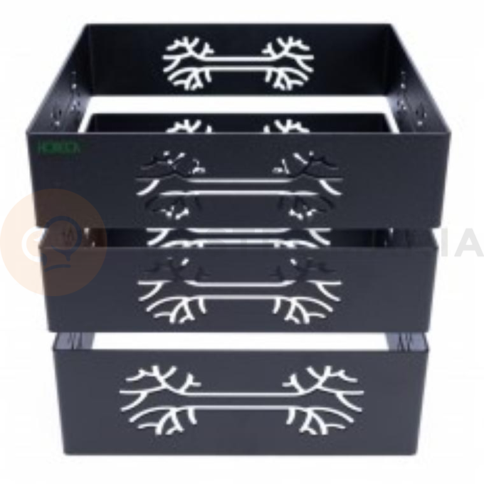 Kolumna tree stal czarny mat strukturalny 22x22x21 cm | HORECA SERVICE, HS Design