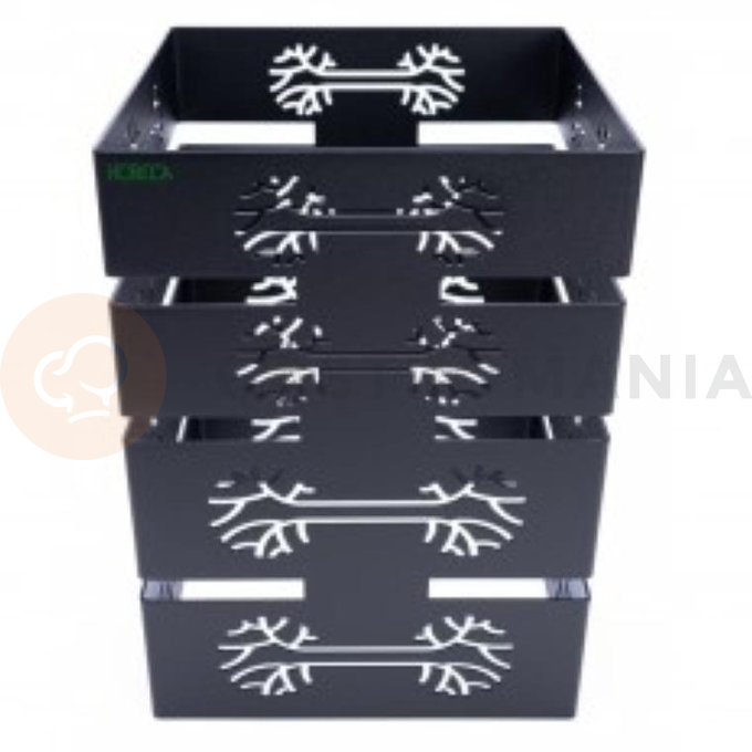 Kolumna tree stal czarny mat strukturalny 22x22x30 cm | HORECA SERVICE, HS Design