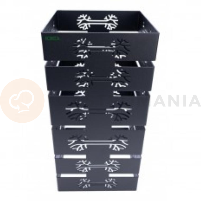 Kolumna tree stal czarny mat strukturalny 22x22x43,5 cm | HORECA SERVICE, HS Design