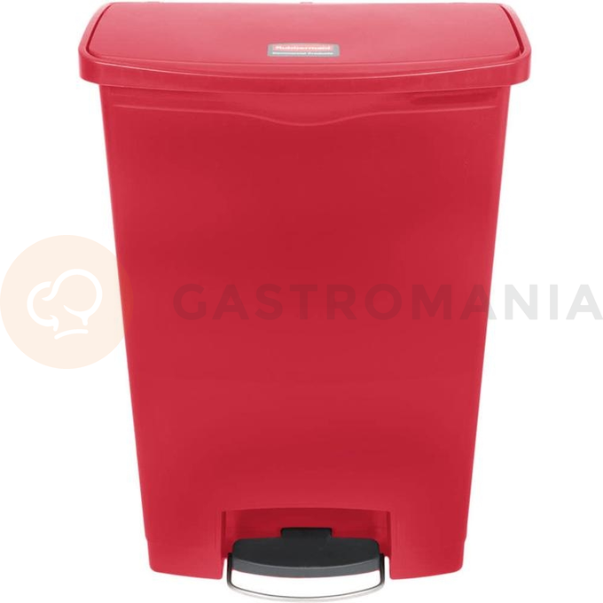Kosz czerwony 90l | RUBBERMAID, Slim Jim