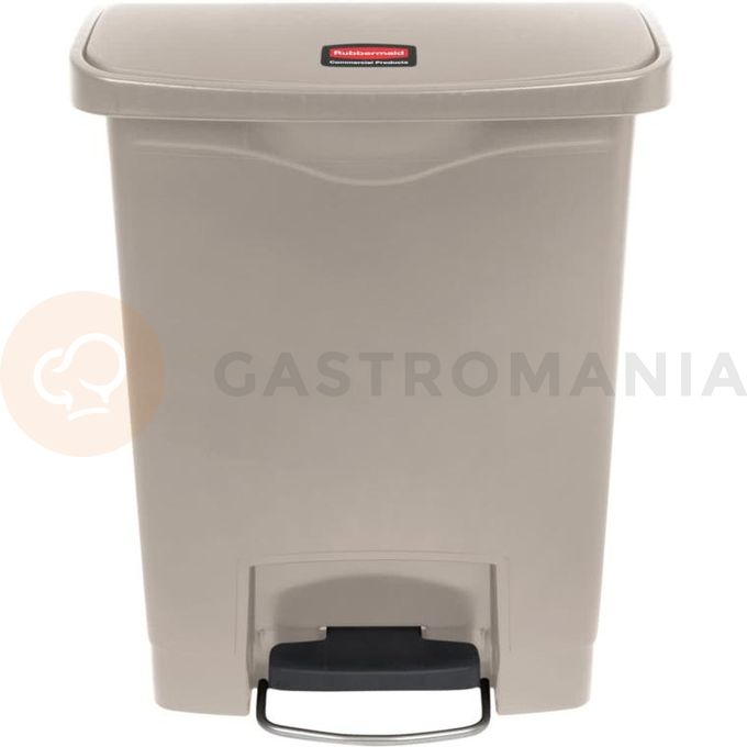 Kosz z pedałem 30l beżowy | RUBBERMAID, Slim Jim