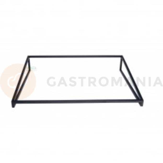 Podstawa bridge skośna stal czarny mat strukturalny GN 1/1 10 cm | HORECA SERVICE, HS Design