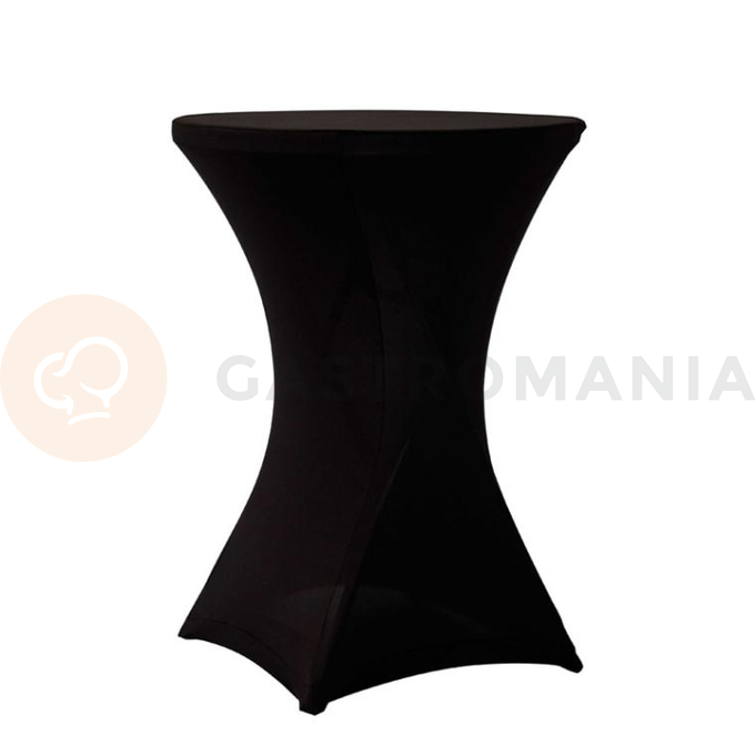Pokrowiec elastyczny na stół cateringowy czarny 800x1100 mm | OLKA, Coctail 80