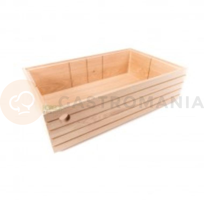 Skrzynka drewniana dąb neutralny GN 1/1 14,5 cm | HORECA SERVICE, HS Design