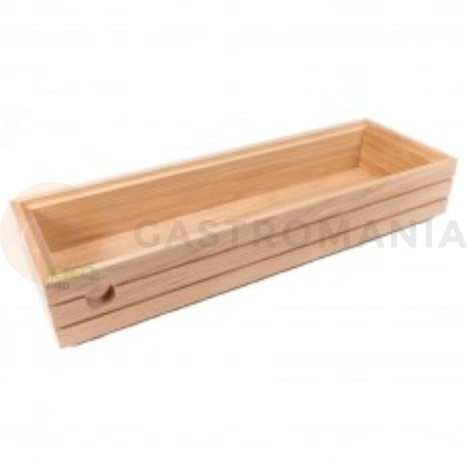 Skrzynka drewniana dąb neutralny GN 2/4 8,5 cm | HORECA SERVICE, HS Design