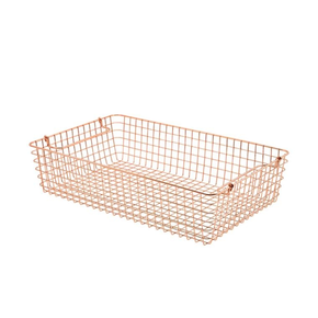 Koszyk z uchwytami miedziany 340x230x150 mm | GENWARE, 235229