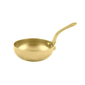 Mini patelnia z uchwytem, złoto vintage, 80 ml, 55x30 mm | AMBITION, Charms