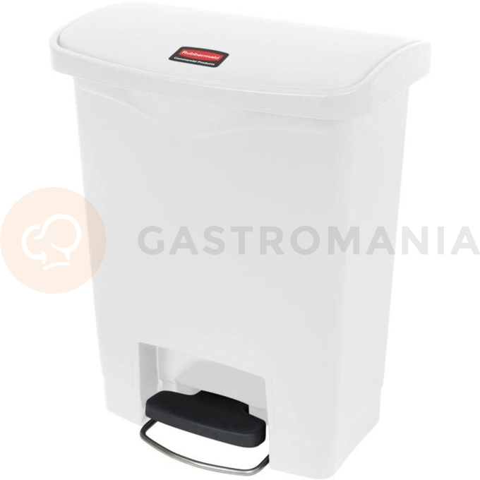 Kosz step on 30l biały | RUBBERMAID, Slim Jim