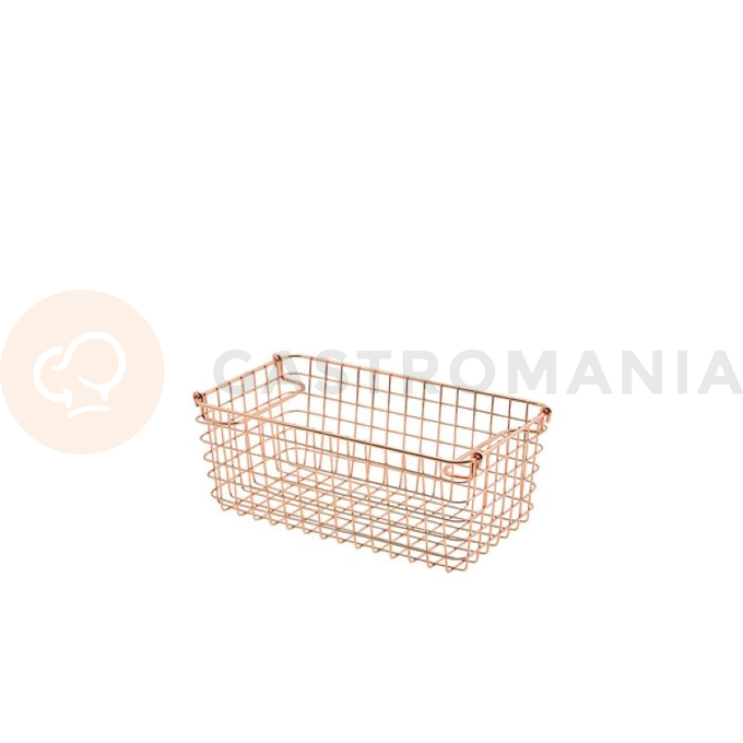 Koszyk z uchwytami miedziany 228x165x110 mm | GENWARE, 235231