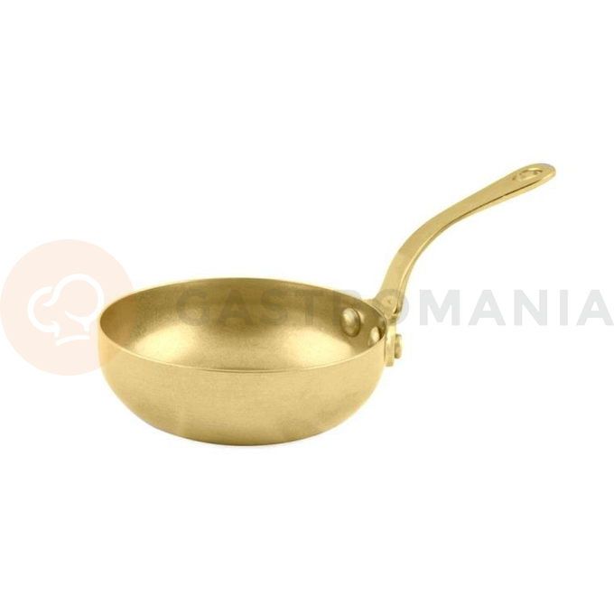 Mini patelnia z uchwytem, złoto vintage, 80 ml, 55x30 mm | AMBITION, Charms