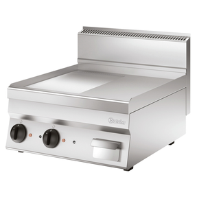 Płyta grillowa elektryczna, 400 V 600x650x295 mm, 1/2 gładka, 1/2 ryflowana | BARTSCHER, Seria 650