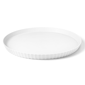 Półmisek okrągły 40 cm krystaliczny biały | BLIM PLUS, Atena