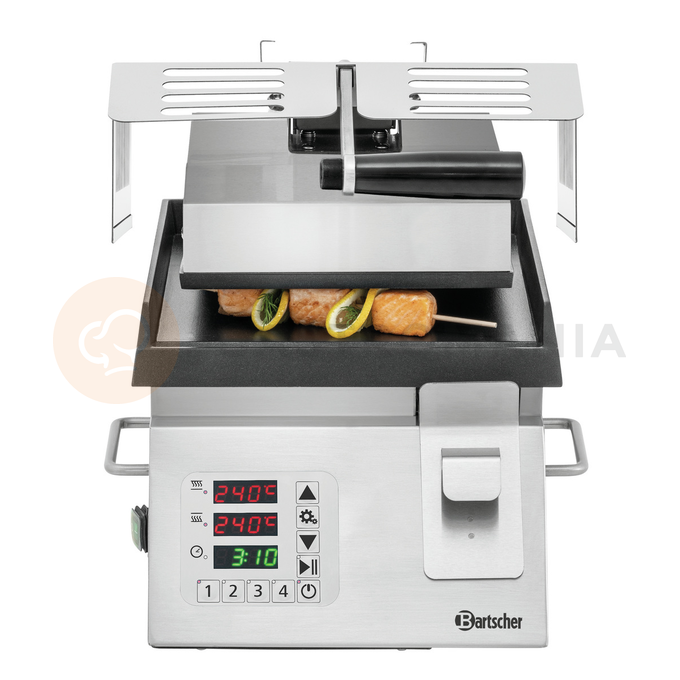 Grill kontaktowy 320x550x310 mm, gładka powierzchnia | BARTSCHER, DT 2000 1G