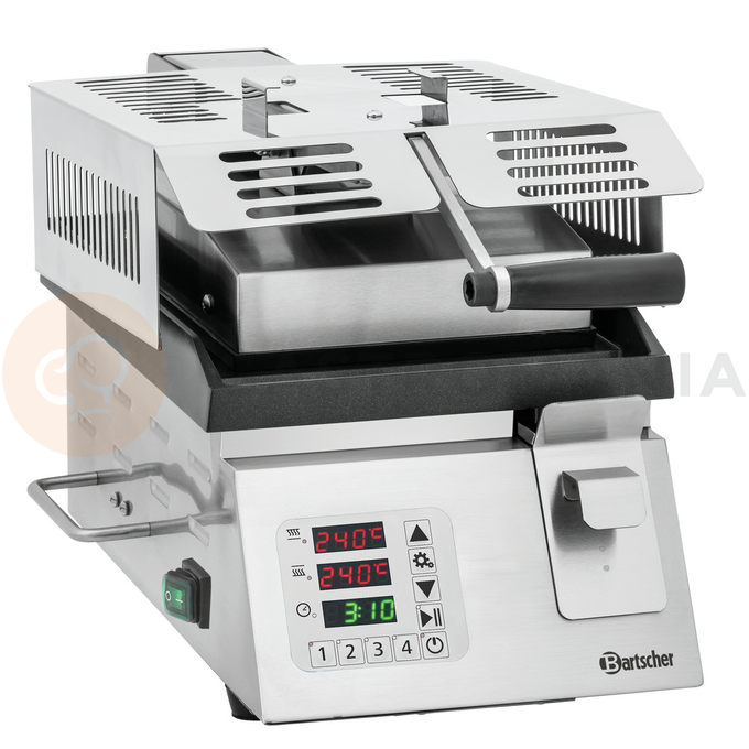 Grill kontaktowy 320x550x310 mm, gładka powierzchnia | BARTSCHER, DT 2000 1G