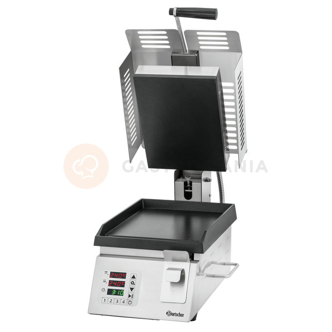 Grill kontaktowy 320x550x310 mm, gładka powierzchnia | BARTSCHER, DT 2000 1G