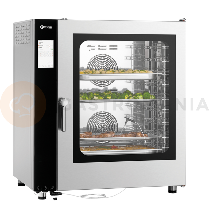 Piec konwekcyjno-parowy 10x GN1/1, sterowanie elektroniczne | BARTSCHER, Silversteam2 10110D