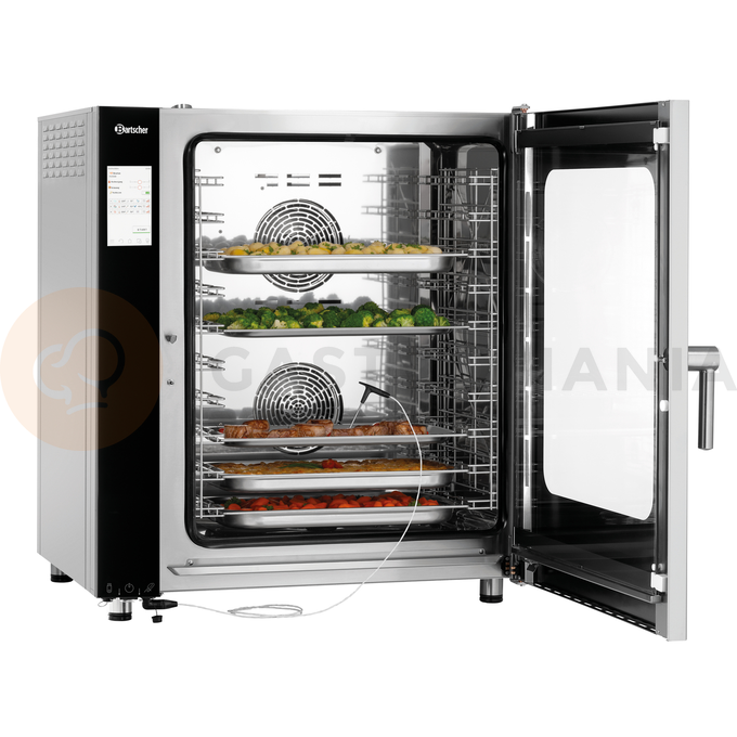 Piec konwekcyjno-parowy 10x GN1/1, sterowanie elektroniczne | BARTSCHER, Silversteam2 10110D