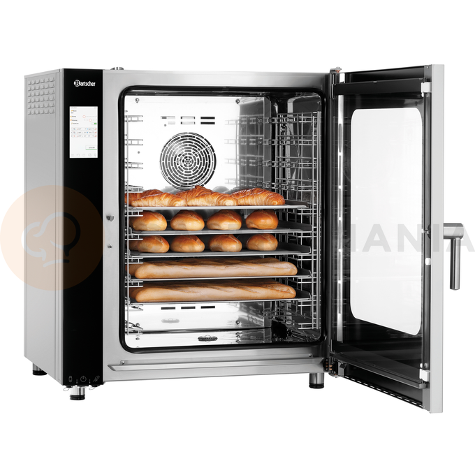 Piec konwekcyjno-parowy 10x GN1/1, sterowanie elektroniczne | BARTSCHER, Silversteam2 10110D