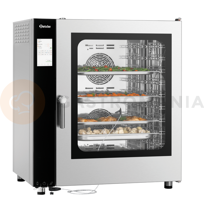 Piec konwekcyjno-parowy 10x GN1/1, sterowanie elektroniczne, system czyszczenia | BARTSCHER, Silversteam2 10110DRS