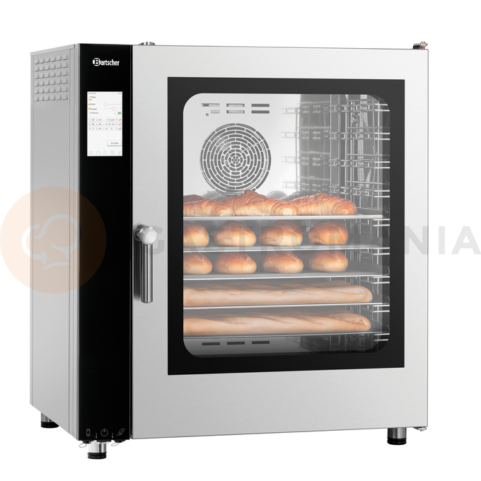 Piec konwekcyjno-parowy 10x GN1/1, sterowanie elektroniczne, system czyszczenia | BARTSCHER, Silversteam2 10110DRS